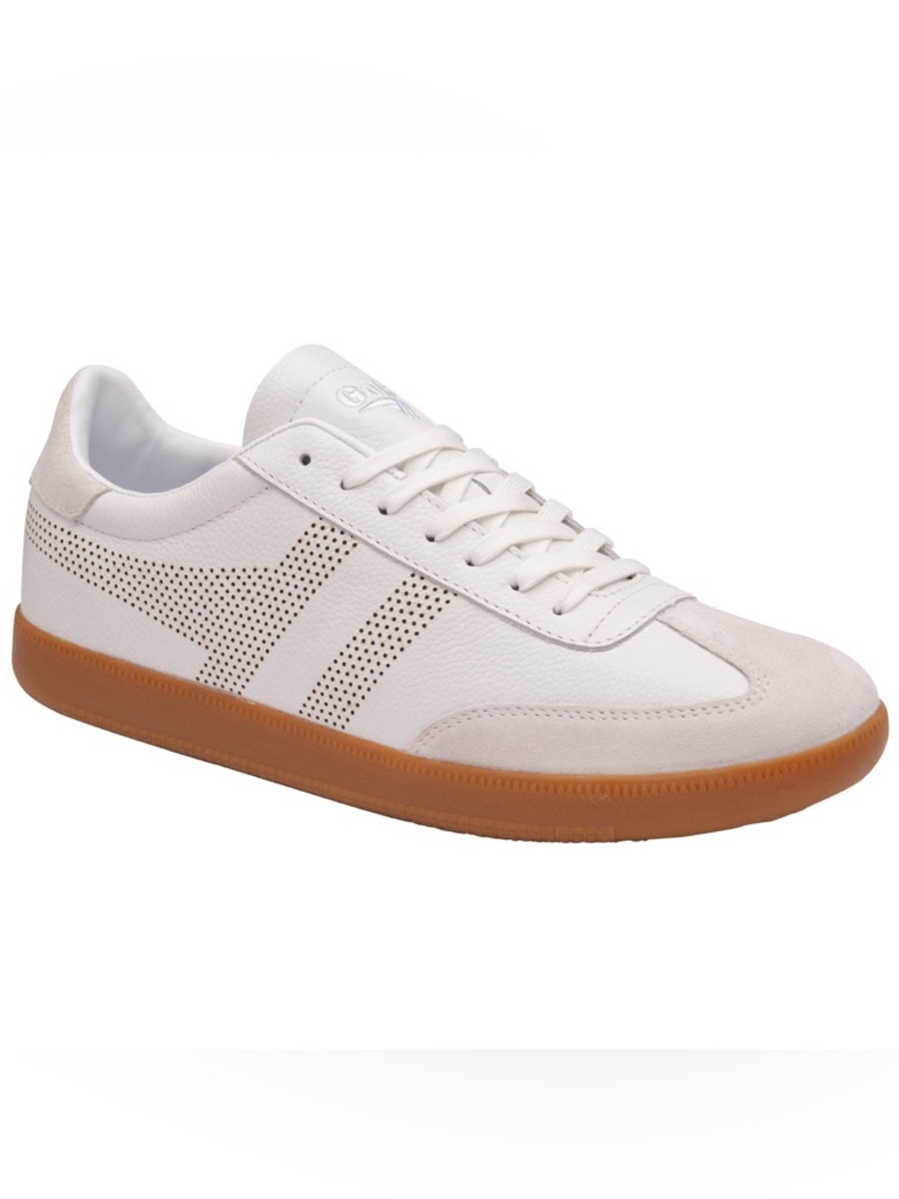 Gola Classics Men's Ace Leather Sneakers in White/Gum Size 11